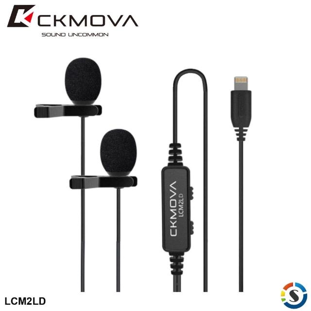 【CKMOVA】全向電容式雙頭領夾式麥克風 LCM2LD Lightning(勝興公司貨)