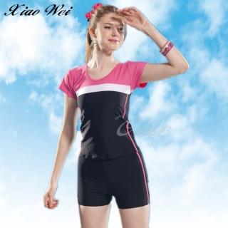 【小薇的店】泳之美品牌流行大女二件式短袖泳裝(NO.282358)