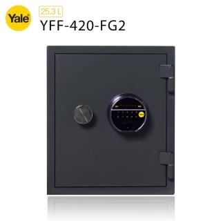 【Yale 耶魯】指紋密碼觸控防火款保險箱/櫃(YFF-420-FG2)
