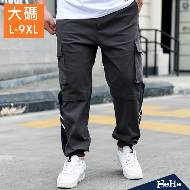【Heha】現貨  L-9XL口袋迷彩工裝長褲(兩色)