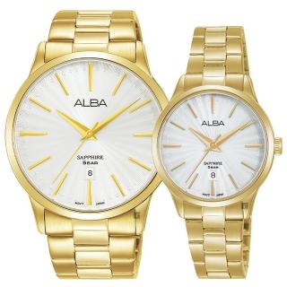 【ALBA】雅柏 東京復古情侶手錶 對錶-41+29mm(AG8K80X5+AH7W36X5)