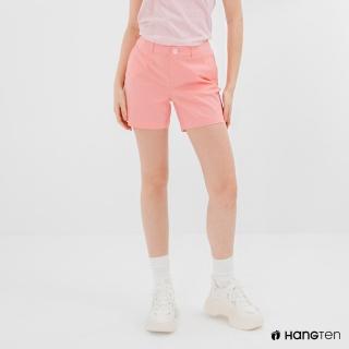 【Hang Ten】女裝-REGULAR FIT經典短褲-淺粉