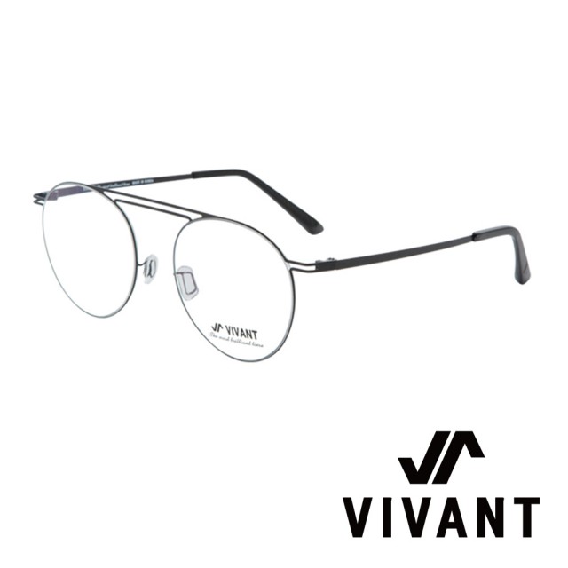 【VIVANT】韓國 經典雙槓 圓框 光學眼鏡(．黑 pont C1)