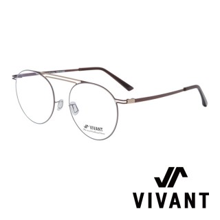 【VIVANT】韓國 經典雙槓 圓框 光學眼鏡(．質感咖啡 pont C2)