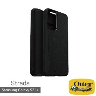 【OtterBox】Samsung Galaxy S21+ 6.7吋 Strada步道者系列真皮掀蓋保護殼(黑)