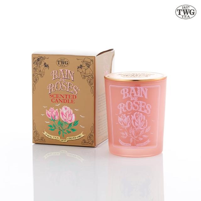 【TWG Tea】玫瑰芬香茶薰香蠟燭 Bain de Rose Tea Scented Candle(190公克)