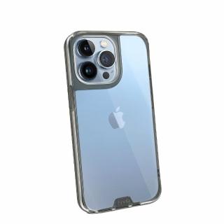 【hoda】iPhone 13 Pro 6.1吋 晶石鋼化玻璃軍規防摔保護殼(透黑)