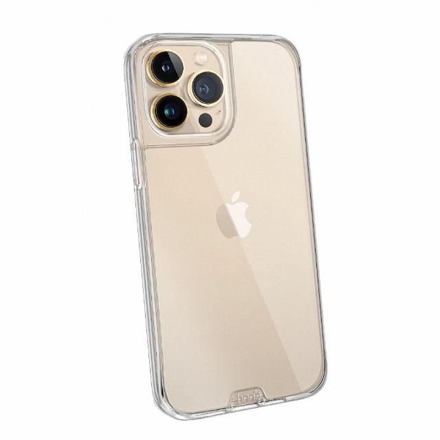 【hoda】iPhone 13 Pro Max 6.7吋 晶石鋼化玻璃軍規防摔保護殼(透明)