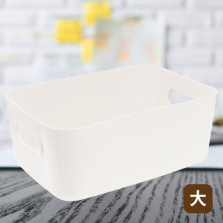 【TRENY】經典桌面收納盒2入白色-大