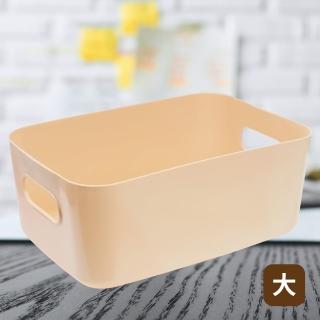 【TRENY】經典桌面收納盒2入奶茶色-大