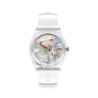 【SWATCH】Gent 原創系列手錶CLEARLY GENT 瑞士錶 錶(34mm)