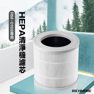 【RICHMORE】抗敏負離子空氣清淨機專用HEPA濾心 RM-0168(濾心賣場)