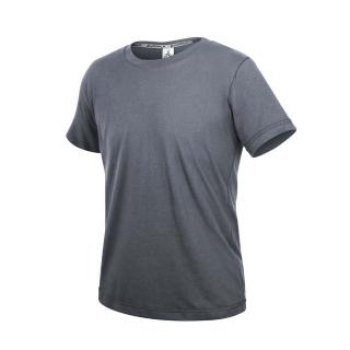 【HODARLA】ZERO DRY男女機能排汗棉短袖T恤-台灣製 抗UV 反光 上衣 慢跑 灰(3158408)
