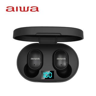 【aiwa 日本愛華】真無線藍牙耳機 AT-X80E 黑/白(高CP 藍芽耳機 立體聲 TWS)