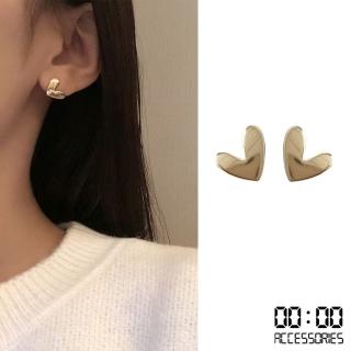 【00:00】韓國設計S925銀針法式迷你可愛愛心造型耳環(S925銀針耳環 愛心耳環 可愛耳環)