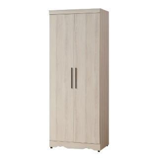 【唯熙傢俱】伊恩橡木白2.5尺衣櫃(衣櫥 衣櫃 開門衣櫥 置物櫃 收納櫃)