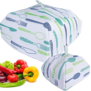 衛生保溫食物罩大+小2入組(飯菜罩 餐罩 保溫罩)