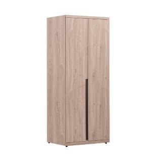 【唯熙傢俱】莉特淺灰橡色2.7尺衣櫃(衣櫥 衣櫃 開門衣櫥 置物櫃 收納櫃 抽屜櫃)