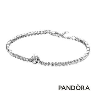 【Pandora官方直營】迪士尼米妮造型密鑲寶石手鏈-絕版品