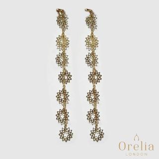 【Orelia】英國雅致品牌 Chakra 星星脈輪鍍金垂墜耳環