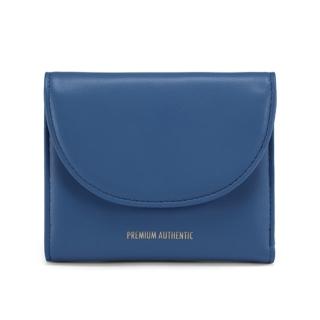 【Premium Authentic】PA暮．Capri真皮短夾-迷霧藍-附彩盒(PA 真皮 牛皮 短夾 皮夾 零錢包 錢包 皮夾)