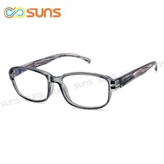 【SUNS】台灣製 濾藍光老花眼鏡 透明膠框 高硬度耐磨鏡片 配戴不暈眩