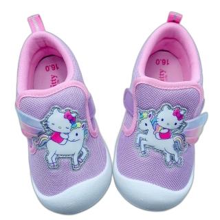 【樂樂童鞋】台灣製Hello Kitty小童鞋-紫色(女童鞋 休閒鞋 學步鞋 寶)
