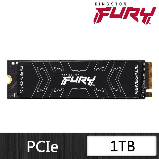 【Kingston 金士頓】FURY Renegade 1TB M.2 PCIe 4.0 SSD 固態硬碟(SFYRS/1000G)