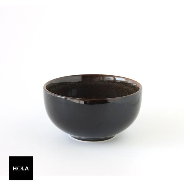 【HOLA】晴陽窯燒4.5吋飯碗 棕色