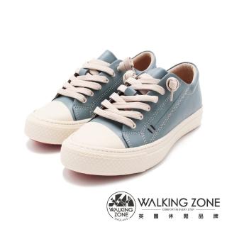 【WALKING ZONE】女 簡約舒適透氣休閒鞋 女鞋(藍)