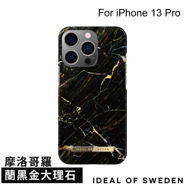 【iDeal Of Sweden】iPhone 13 Pro 6.1吋 北歐時尚瑞典流行手機殼(摩洛哥羅蘭黑金大理石)