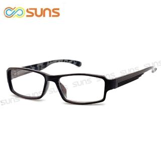 【SUNS】台灣製 濾藍光老花眼鏡 深檀木膠框 高硬度耐磨鏡片 配戴不暈眩