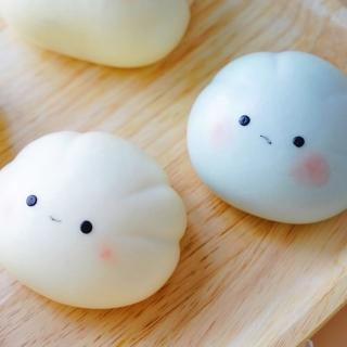 【美姬饅頭】雲朵紅豆麻糬鮮乳造型饅頭(一盒6入)