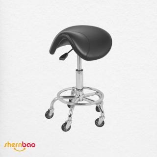【神寶寵物】不夾毛輪馬鞍椅 GC-002 美髮椅 美容椅 工作椅(溜冰輪式設計)