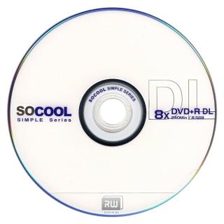 【SOCOOL】DVD+R 8X 8.5G DL 10片裝 D9 可燒錄空白光碟(國內第一大廠代工製造 A級品)