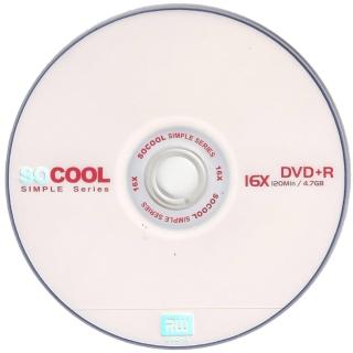 【SOCOOL】DVD+R 16X 4.7G 100片裝 可燒錄空白光碟(國內第一大廠代工製造 A級品)