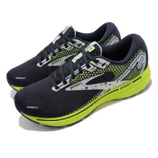【BROOKS】慢跑鞋 Ghost 14 運動休閒 男鞋 避震 柔軟 3D彈力列印 穩定 黑 黃(1103691D404)
