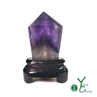 【YC 寶石】天然紫骨幹水晶柱_D357
