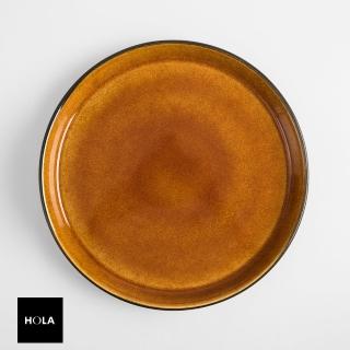 【HOLA】丹麥Bitz餐盤27cm-黑/琥珀