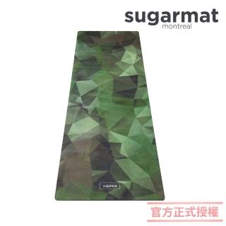 【加拿大Sugarmat】麂皮絨天然橡膠加寬瑜珈墊 3.0mm(幾何迷彩 Camo Geometrics)
