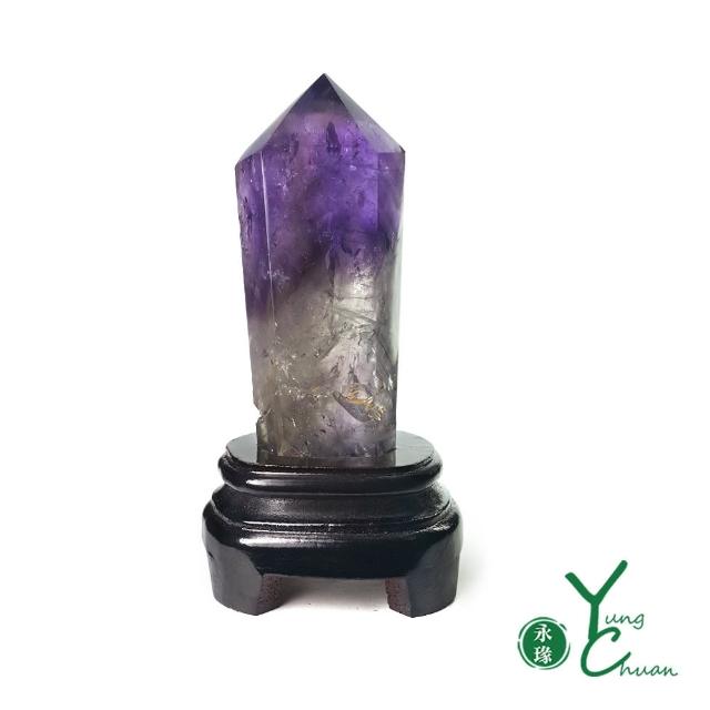 【YC 寶石】天然紫骨幹水晶柱_D358(媽祖遶境強運時機)