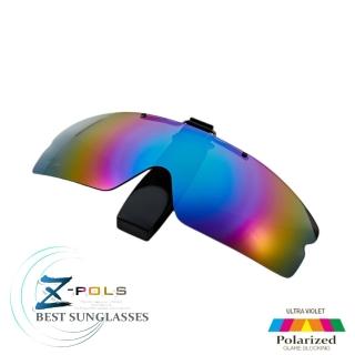【Z-POLS】新型頂規款式多角度可調設計 Polarized寶麗萊PC級偏光抗UV400帽夾式太陽眼鏡(夾帽式偏光眼鏡)