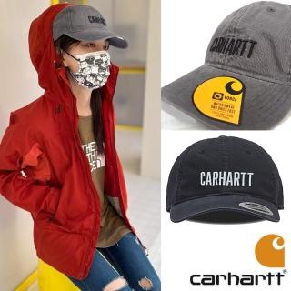【carhartt】電繡字水洗棒球帽 復古老帽 卡車司機帽 西岸滑板(工裝情侶款)