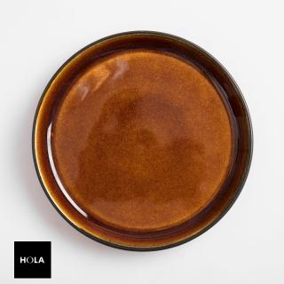 【HOLA】丹麥Bitz餐盤17cm-黑/琥珀