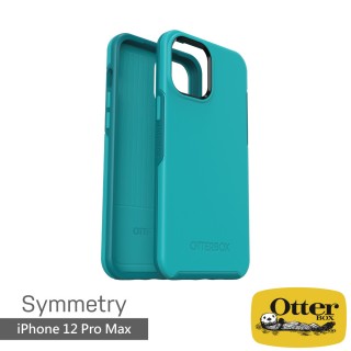 【OtterBox】iPhone 12 Pro Max 6.7吋 Symmetry炫彩幾何保護殼(湖水藍)