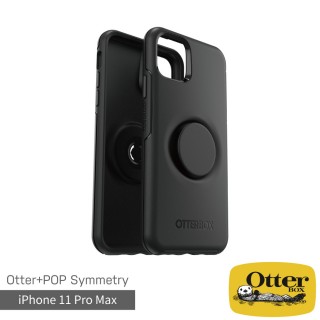 【OtterBox】iPhone 11 Pro Max 6.5吋 Symmetry炫彩幾何泡泡騷保護殼(黑)