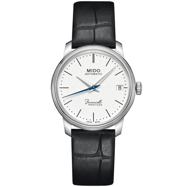 【MIDO 美度】BARONCELLI HERITAGE 永恆系列 復刻超薄機械腕錶 禮物推薦 畢業禮物(M0272071601000)