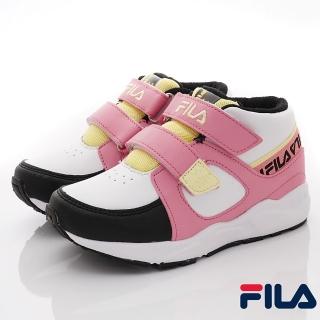 【童鞋520】FILA童鞋-矯正系列運動鞋款(2-J429W-156桃黃-16-23cm)