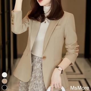【MsMore】春裝新款修身氣質西裝外套#111699現貨+預購(3色)