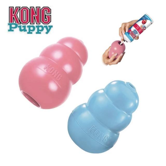 【KONG】Puppy / 幼犬訓練玩具-藍色 / 粉色 隨機出貨（XS號）(寵物玩具)